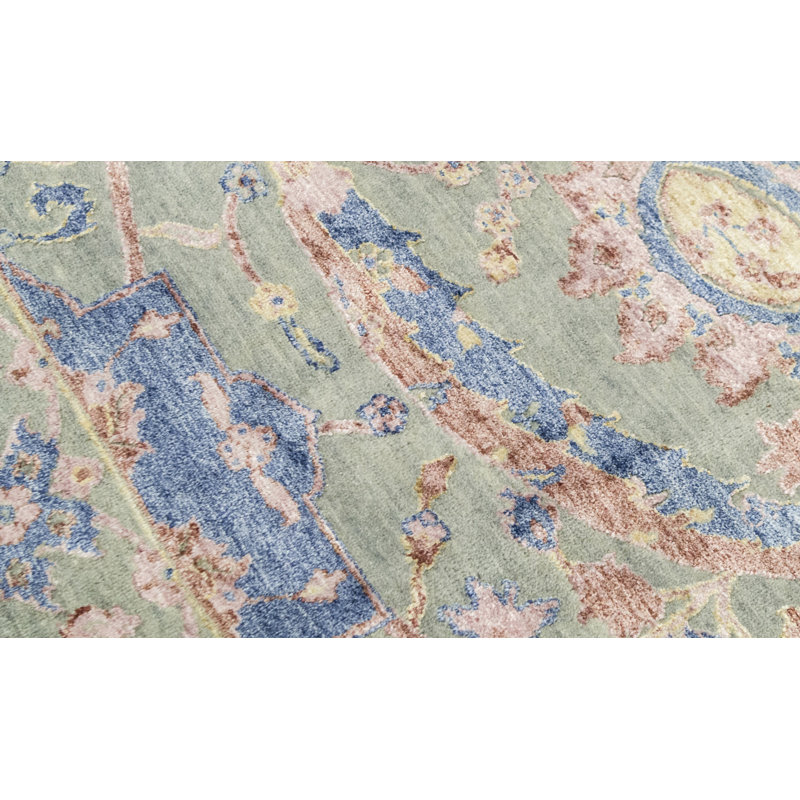 Hand-Knotted High-Quality Multi-Colored Area Rug