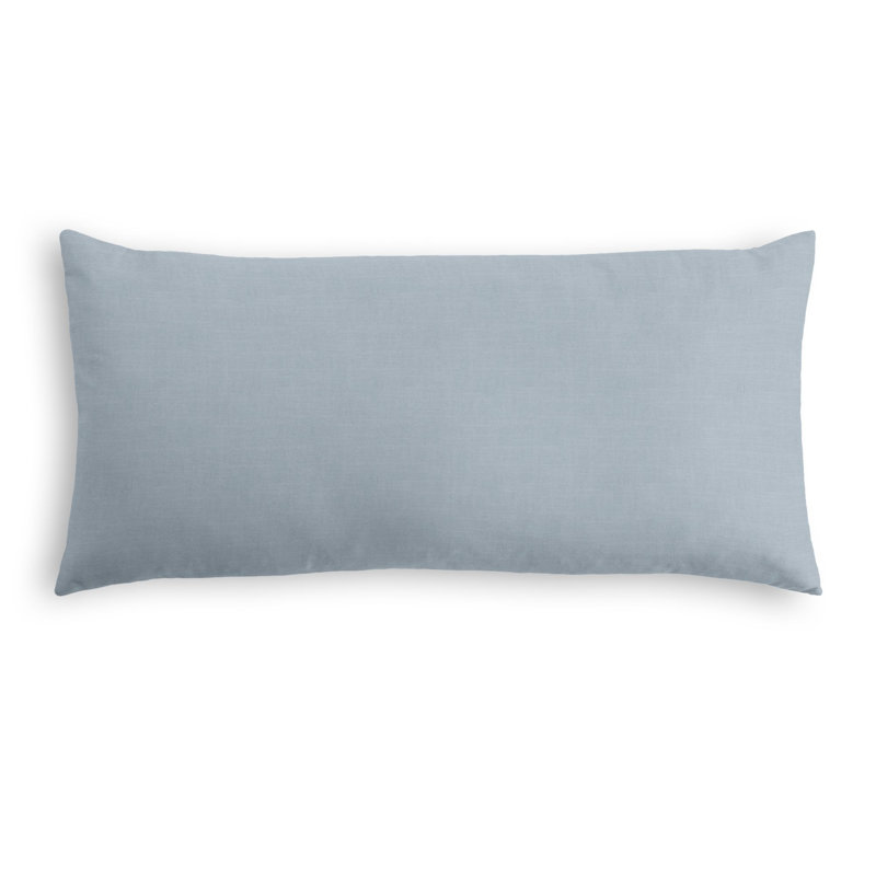 Rectangular Pillow Cover, 14" x 48", Blue Gray