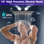 Pomme de douche double tout en métal-86665241