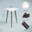 Small Black Side Table, Triangle Side Table, Modern Narrow Bedside Table-980132635