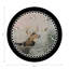 Sous-verres ronds en cuir noir vegan anglais-119015098