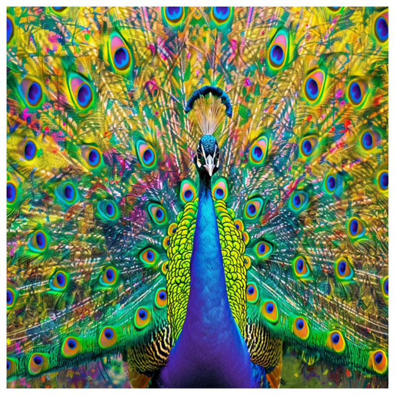 Rideaux vibrants en plumes de paon, voilages et voilages à motif de paon - 1 panneau, 50 po x 92 po - 1 panneau, Transparent