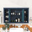 Armoire à pharmacie murale de luxe avec miroir, tablette réglable et tablettes ouvertes-558157349