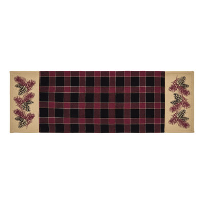 Quogue Rectangle Plaid Cotton Table Runner