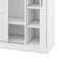 Armoire, garde-robe à 3 portes, cintre, meubles de chambre à coucher, avec tablettes, poignées argentées-274917253