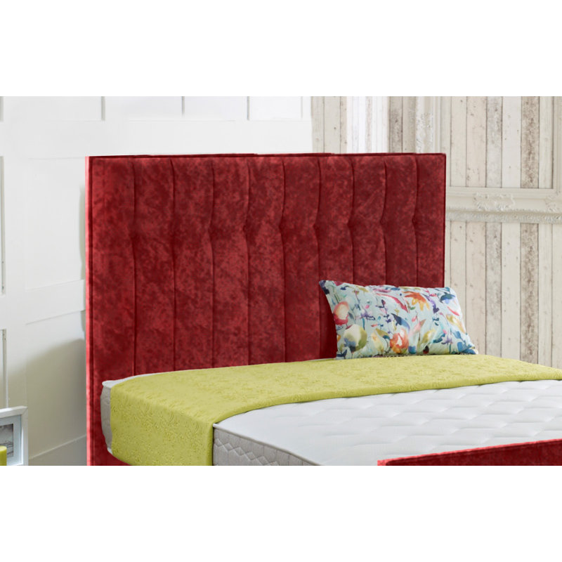 Armory Upholstered Headboard, Super King (6'), Red