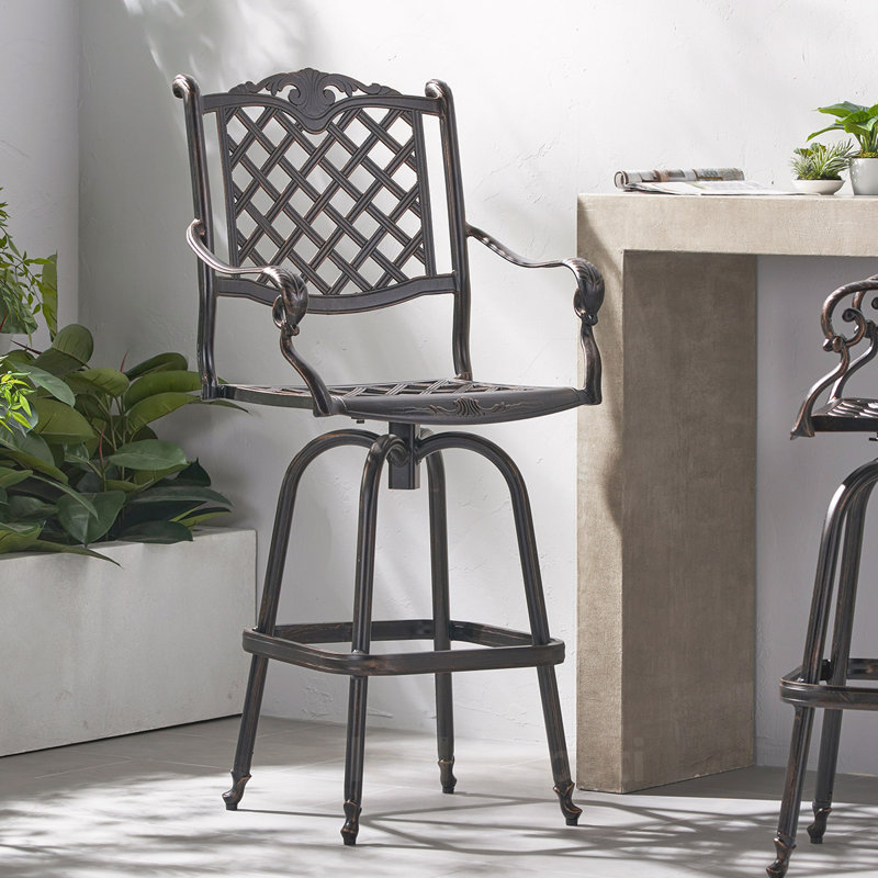 Tabouret de bar en aluminium exquis avec fonctions polyvalentes pour le plaisir en plein air