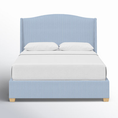 Allis Upholstered Wingback Bed