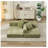  Comfy Convertible Folding Mattress Couch, Green Chenille Floor Sofa Bed with Armrest, Floor Sofa Lounge Couch for Living Room Bedroom Lounge Studio-629842304