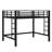 Heavy-Duty Metal Loft Bed With Integrated Ladder And Safety Guardrails-689479020