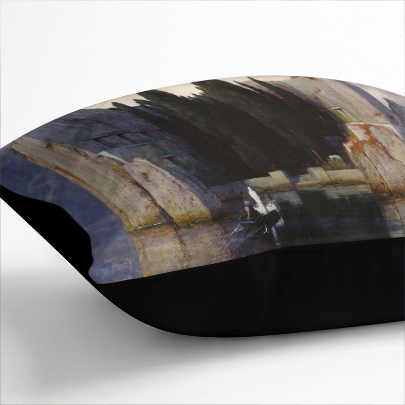 The Isle Of The Dead Vol.2 Square Throw Cushion, 55cm H x 55cm W x 20cm D, Black