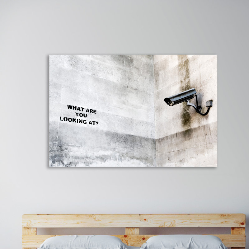 «What are you look at», reproduction d'impression sur toile tendue, H 40 po x l 60 po x P 1,5 po