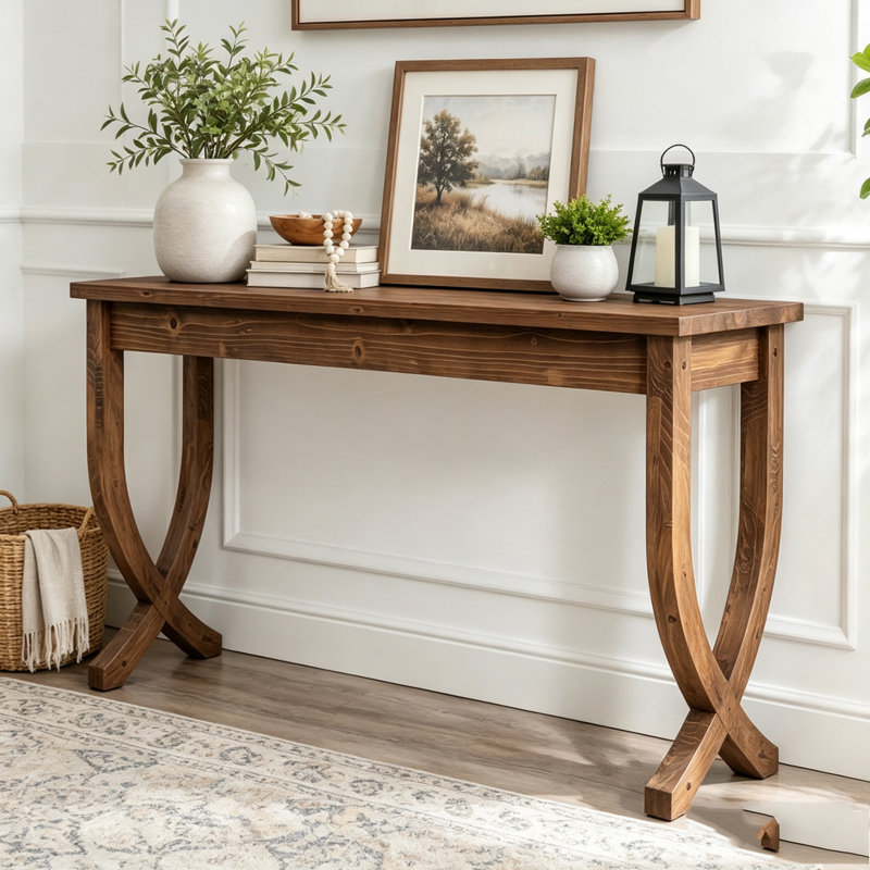 Rustic Style Entryway Table,Console Table