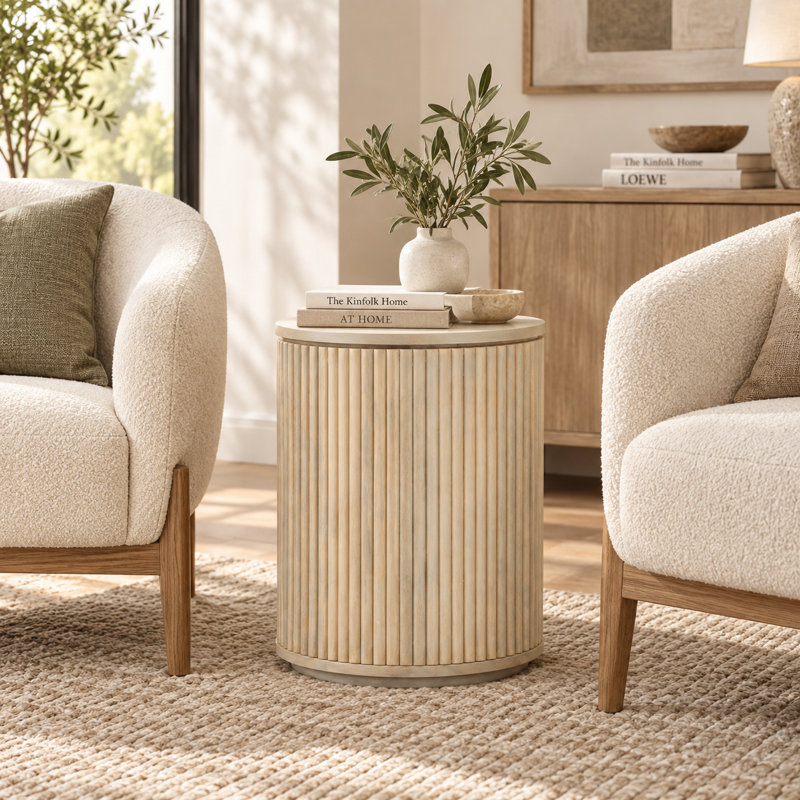 Solid Wood End Table