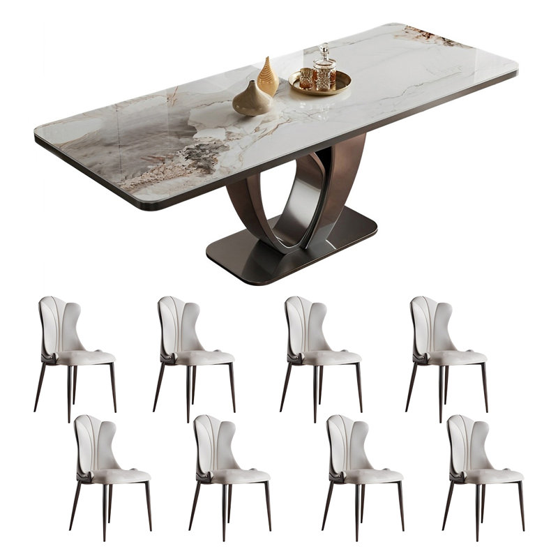 Ensemble de table et de chaises rectangulaires Home Rock
