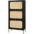 Shoe Cabinet Storage for Entryway Rattan with 6 Flip Drawers Hidden Shoe Rack Cabinet-1675831887