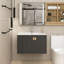 Ensemble de meuble-lavabo mural simple 30 po Bodnachuk-1240301961