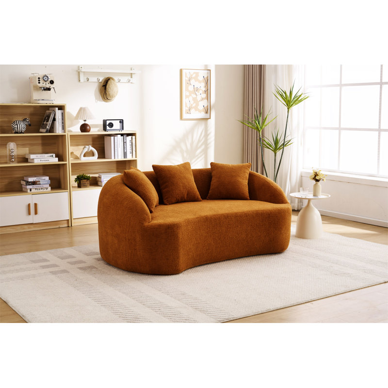 Causeuse de canapé Boneless LY-049S Curved Modern, Orange