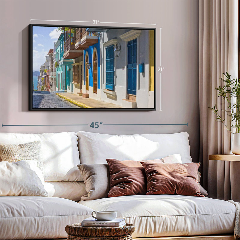 Impression sur toile, calle San Justo, H 21 po x l 31 po