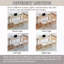Ensemble de table de salle à manger 4 pièces avec prise de courant et 3 chaises-129703462-129703464-129703466