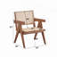 Chaise décontractée de style Mid-Century décontracté en rotin 1 pièce