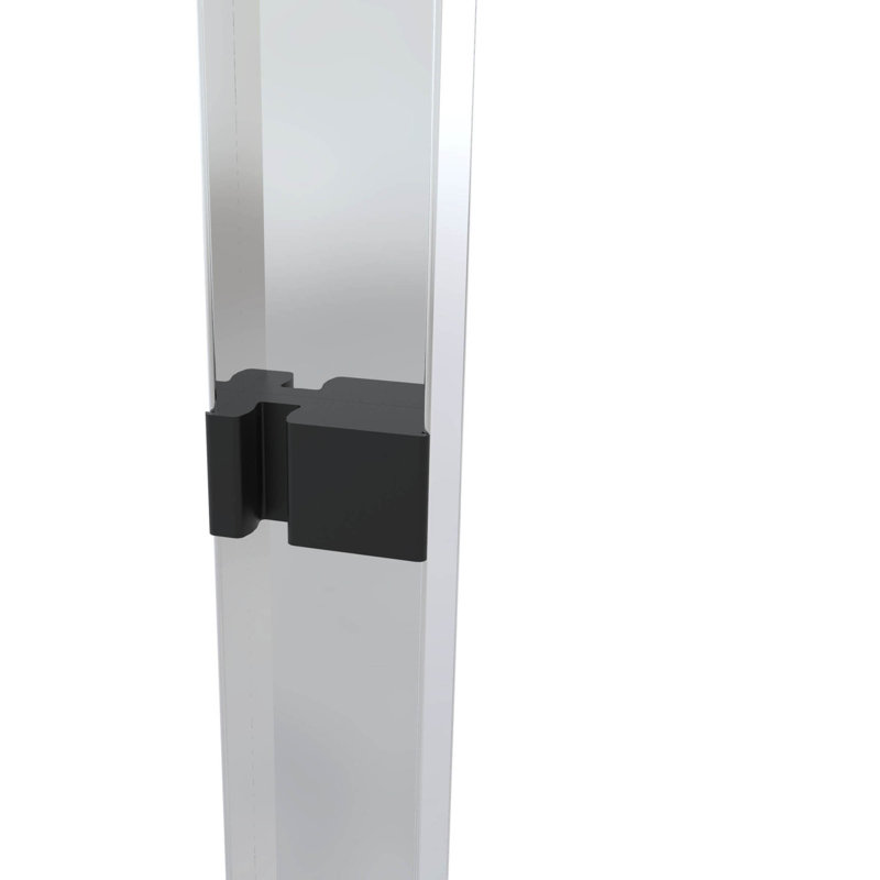 Classic 56" W x 57" H Bypass Frameless Tub Door, Silver, Clear