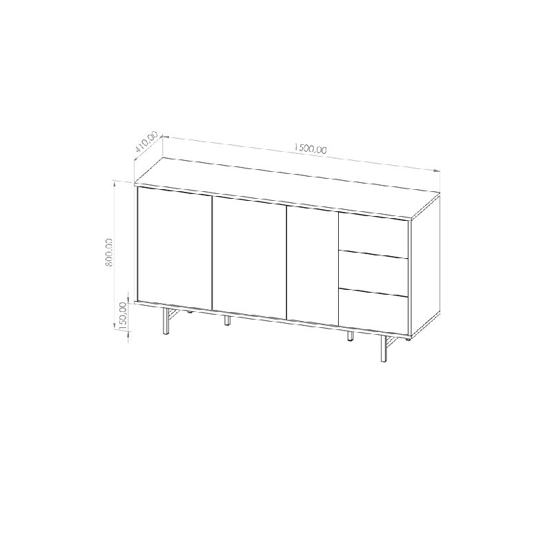 Nectara 150cm Sideboard