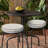 Decorative Indoor Outdoor Waterproof Round Cushion Cover, Patio Bar Stool UV Resistant Seat Cover-993578043