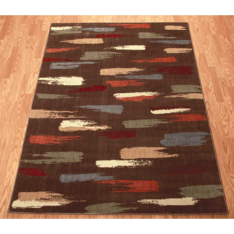 Tapis chocolat en laine Issabel, Rectangle 9 pi 6 po x 13 pi
