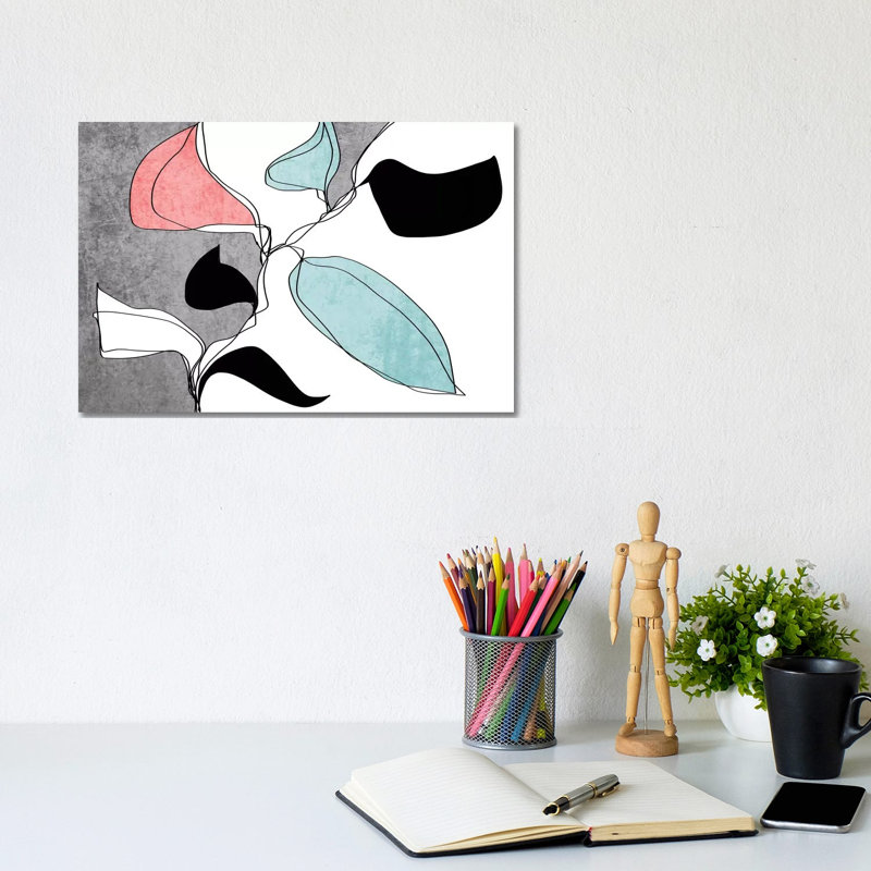 Abstract Bloom I-I by Irena Orlov - Wrapped Canvas Painting, 20.32 cm H x 30.48 cm W