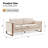 Scandinavian Modern 79" Cotton Blend Sofa-966998807