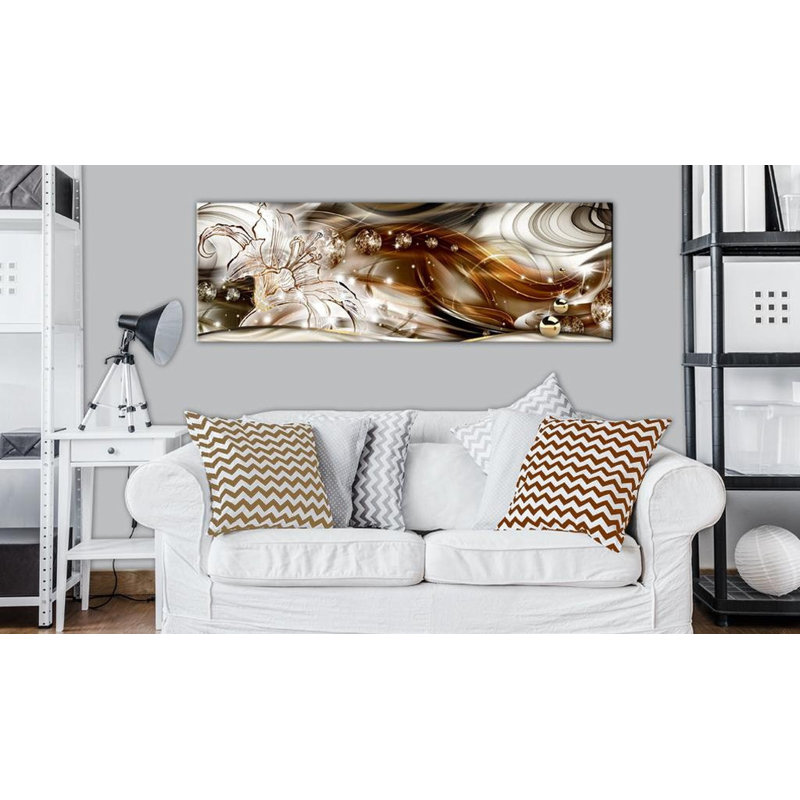 Une touche de décadence sur toile, H 20 po x l 59 po x P 0,7 po