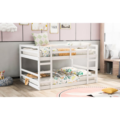 White Size Bunk Bed With - Providing Long-Term Stability Full Over Secure Build Ensuring A Safe And Comfortable Sleep