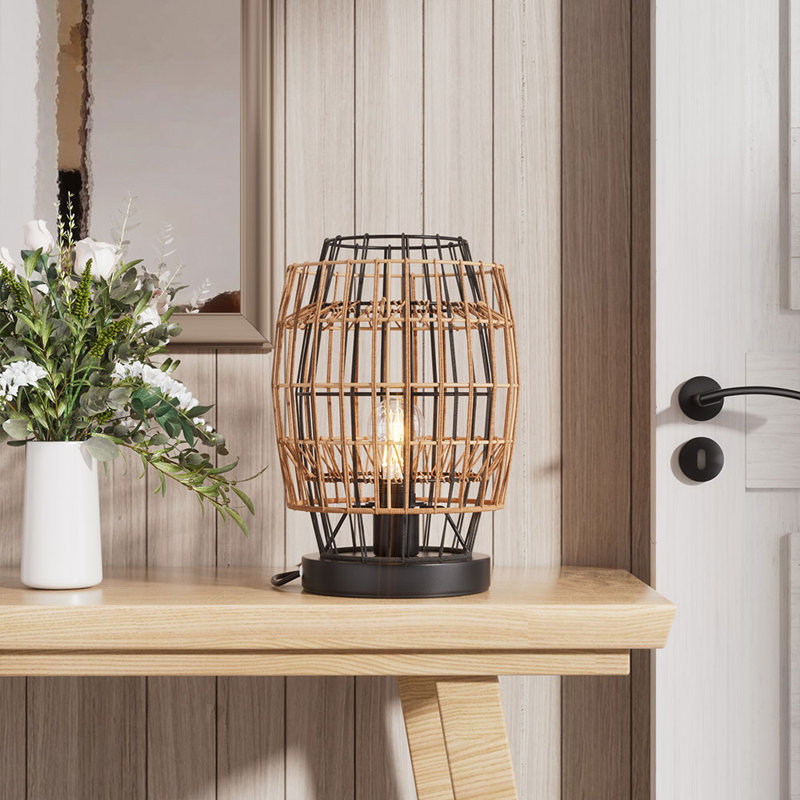 Brown USB Table Lamp