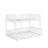 Full XL Over Queen Bunk Bed With Ladder And Guardrails