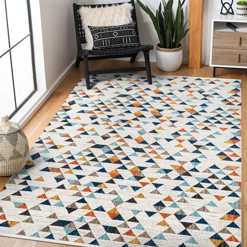 Ultra Soft Area Rugs Low Pile Rug Bedroom Carpet Non Slip Floor Mat Indoor Hallway Carpets HLOO3, Rectangle 120 x 180 cm