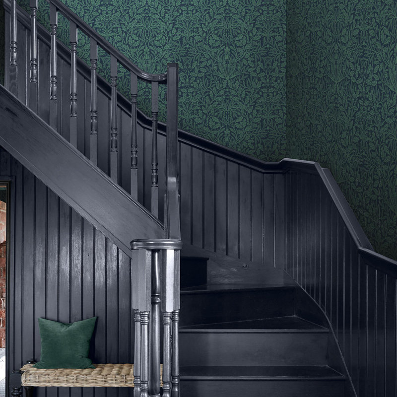 10m x 0.52cm Matte Non-Pasted Wallpaper Roll, Blue