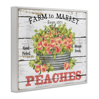 «Farm to Market Peaches», estampe numérique par Creatif Belle