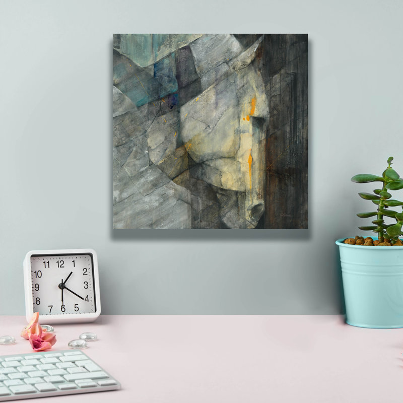 Toile épique Graffiti «Quiet» par Albena Hristova, 12 po x 12 po