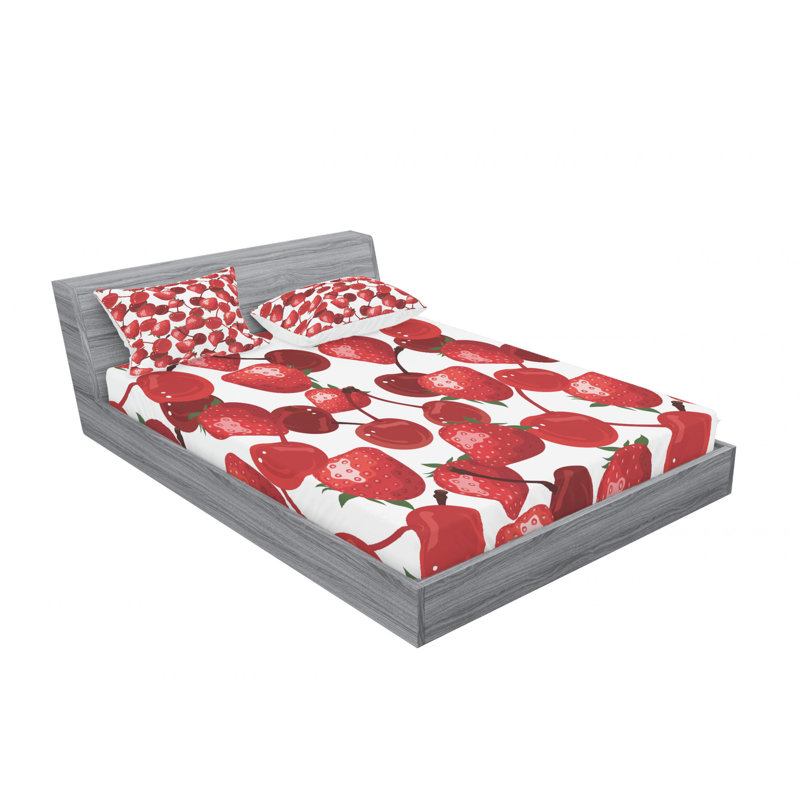 Microfiber Sheet Set, Queen Sheet Set with Fitted Sheet