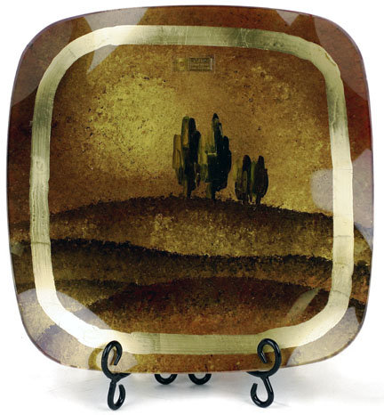 Glass Decorative Plate 1