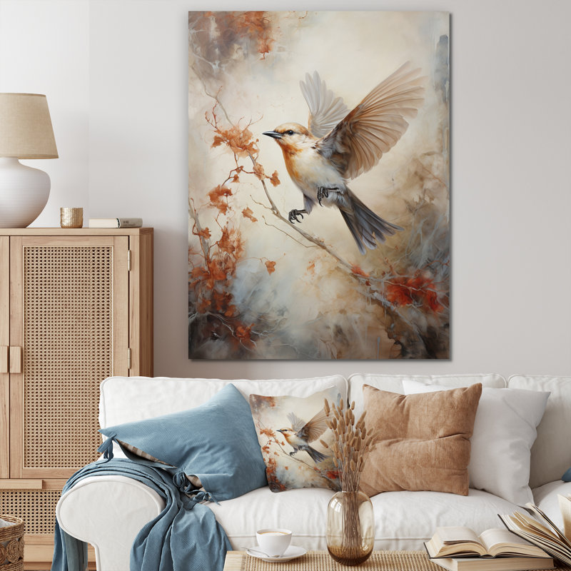 Bird Wings Of Wonder - animaux, art mural, salon, H 20 po x l 12 po x P 1 po, Toile tendue