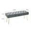 Velvet Upholstered Bench