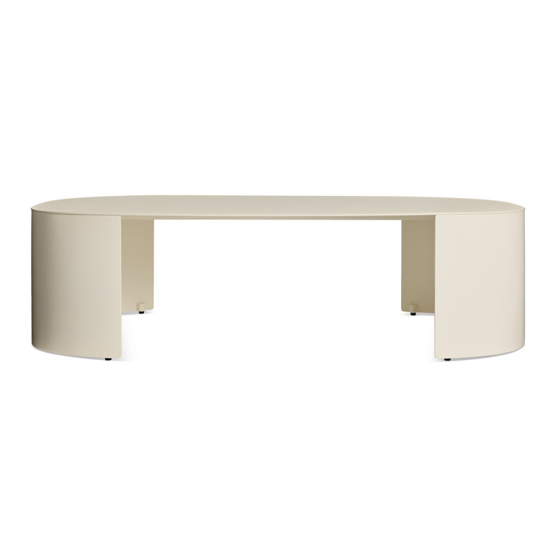 Table basse d'extérieur Bug - Ivoire, Crème