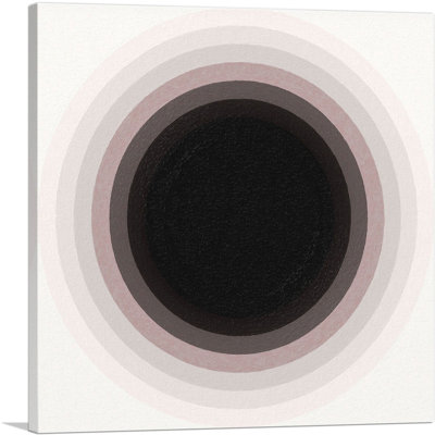 Mid-Century Modern Black Hole - Impression sur toile tendue