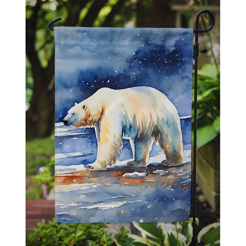 Drapeau de jardin ours polaire