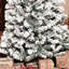 Sapin de Noël artificiel enneigé enneigé 9 pi avec branches réalistes, 550 lumières DEL et 988 pointes-107091461