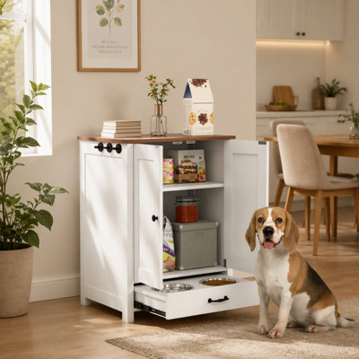 Armoire de rangement pour croquettes pour chien