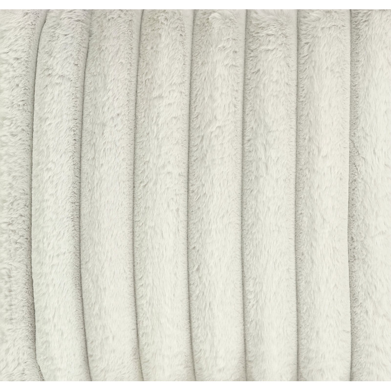 Méridienne 40 pouces Minky, Polyester gris tourterelle