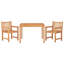 Blakley 2 - Person Teak Solid Wood Patio Dining Set Square Table